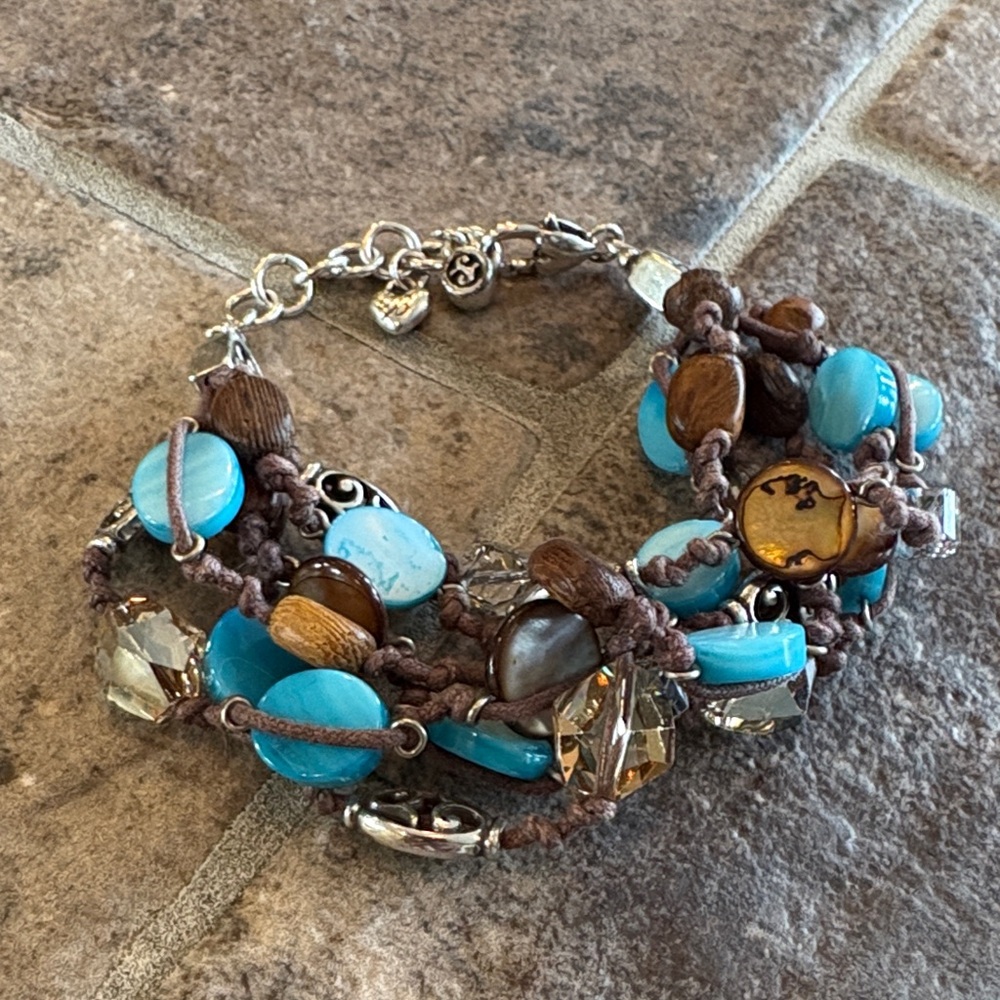 Brighton Riviera Womens Beaded Bracelet
